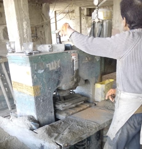 Figure 5. Tiles Pouring