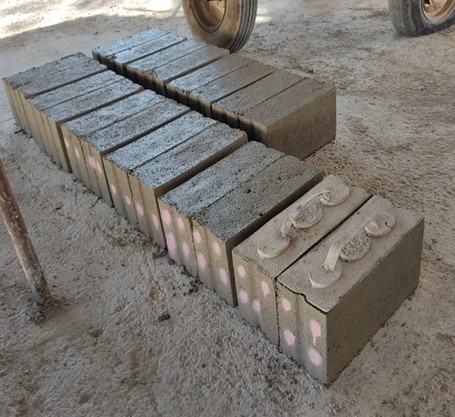 Figure 6. Blocks Pouring