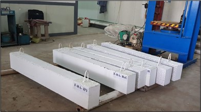 Figure 3. Preparing the Beam Specimens.