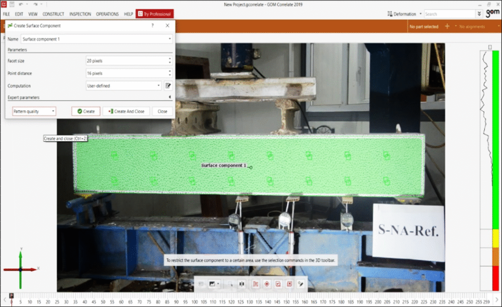 Figure 8. GOM Software Used in the DIC.