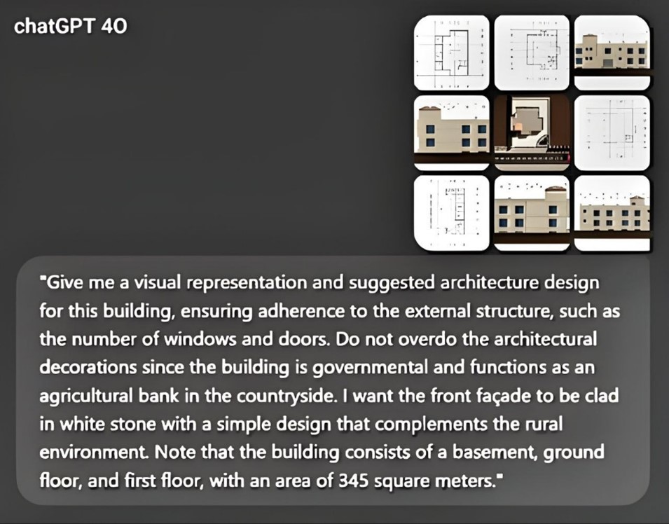 Figure 10. Application of AI (ChatGPT) for Generating Post-Restoration Design Alternatives.