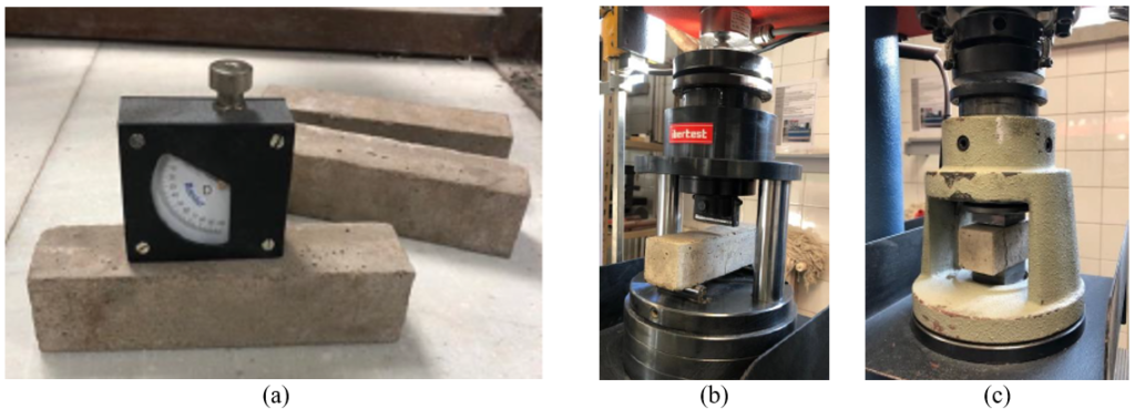 Shore Hardness (a), Three-Point Bending (b) and Compression (c) Tests