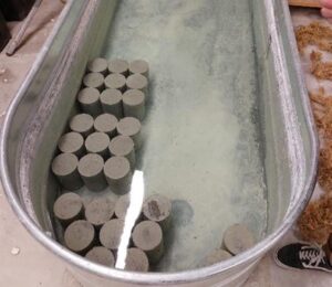 Figure 4. Samples subjected to 28 Days of Curing in a Curing Tank&nbsp;