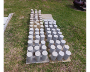 Figure 6. Array of Concrete Cylinders in Outside Exposure Condition&nbsp;