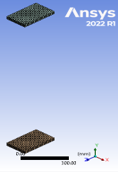 Figure 7. The Components of the Finite Element Computer Model of the Proposed Composite Column; (a): Concrete Column Model without Supports; (b): Longitudinal and Transverse Reinforcement; (c): Column Model with Support Plates; (d): Final Column Model. (b)