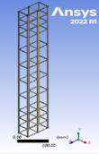 Figure 7. The Components of the Finite Element Computer Model of the Proposed Composite Column; (a): Concrete Column Model without Supports; (b): Longitudinal and Transverse Reinforcement; (c): Column Model with Support Plates; (d): Final Column Model. (a)